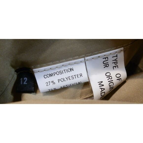 Vintage New Zealand Opossum Fur Reversible Long Coat Size 12 - Picture 4 of 5